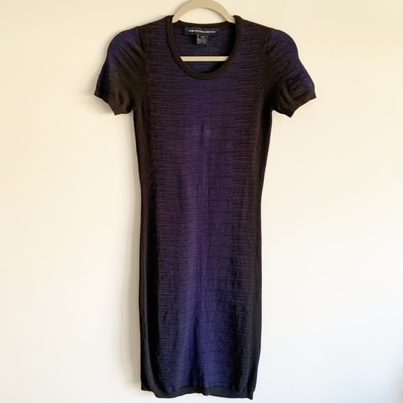 Women’s French Connection blue patterned short sleeve shift dress size 4 - Picture 1 of 7